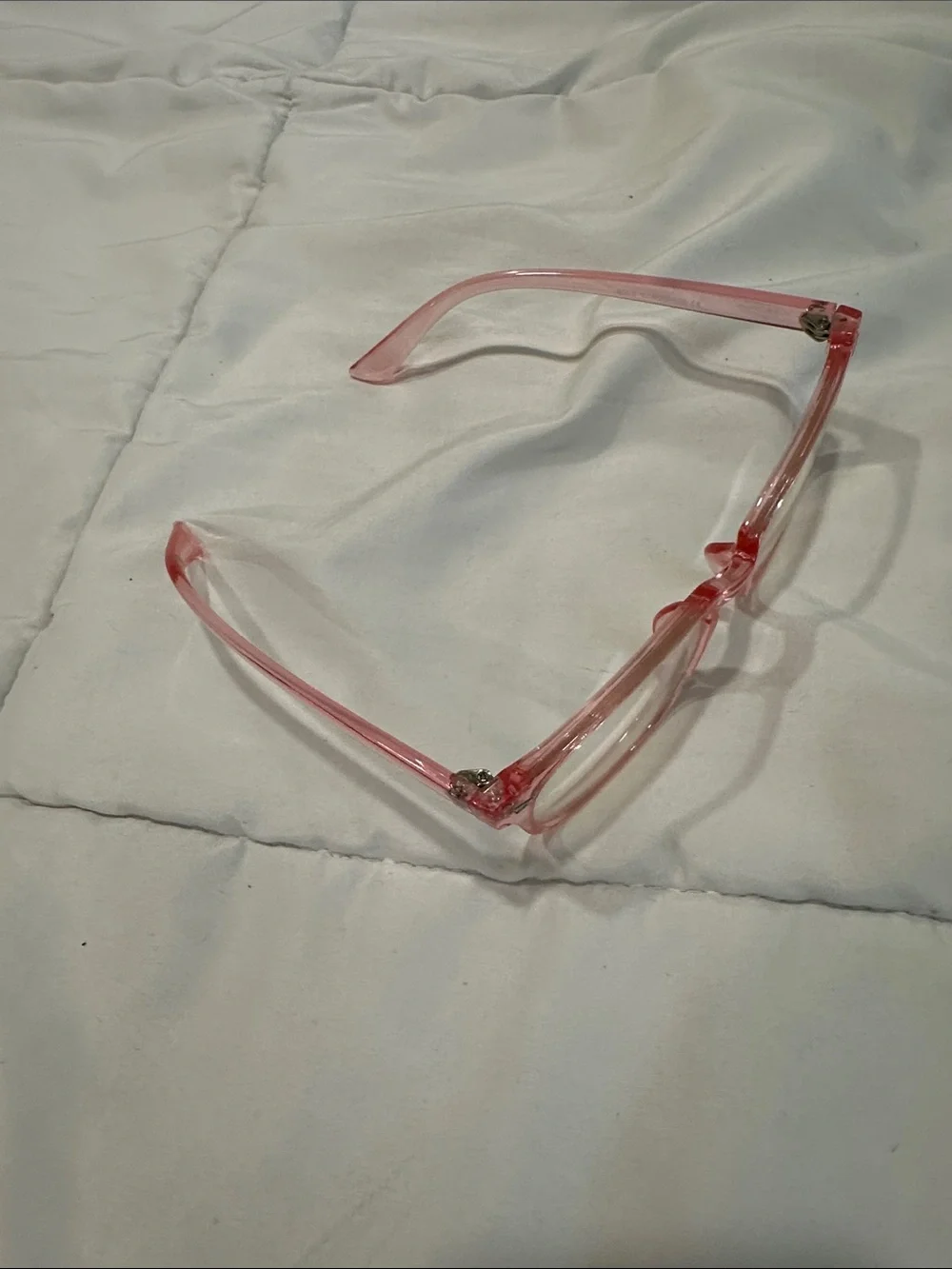 Blue light Pink Clear Lens Women's Fashion Glasses